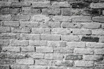 White brick wall texture Background with copy space for text or design