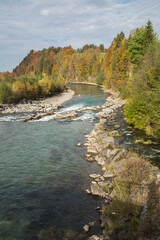 die iller bei langenwang im allgäu