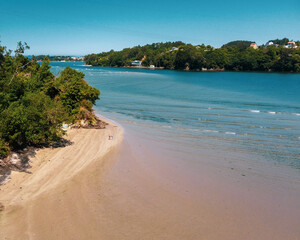 Fototapeta premium Aerial view of a tropical beach