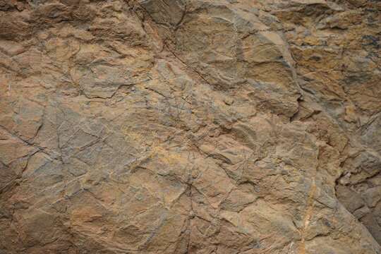 Brown gray rock texture. Stone background. Light brown rough background.  - Powered by Adobe