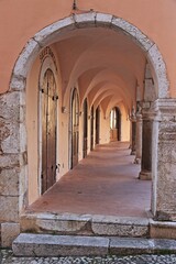 Obraz premium Atina, borgo medievale nel Lazio, Italia