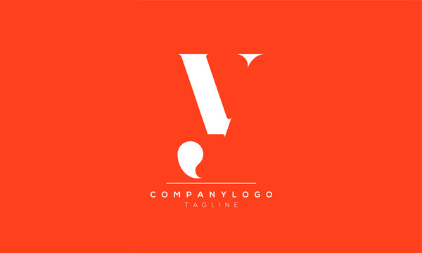 Alphabet letters Initials Monogram logo YV,VY