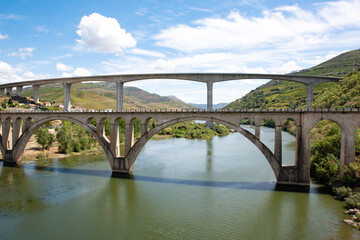 Two Bridges over the Douro River, Portugal