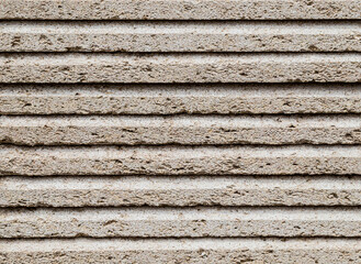 Building material travertine in a stack as abstract background