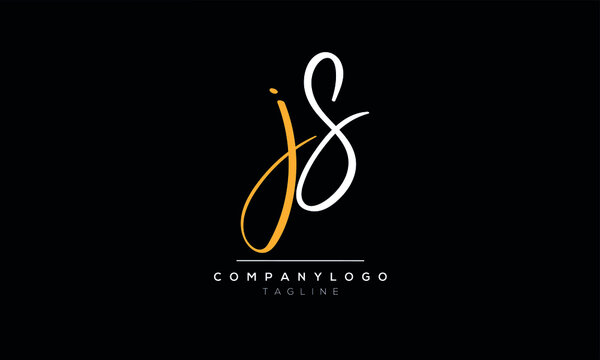 Alphabet letters Initials Monogram logo JS,SJ,J and S