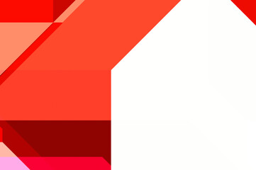 Layers of colorful and vibrant geometrical shapes. Digital illustration of a tech layout. Futuristic design template.