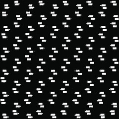 Rough, irregular texture composed of monochrome geometric elements. Overlay distressed grunge background. Abstract vector illustration. Isolated on white background. EPS10