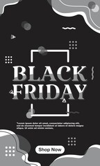 liquid abstract vector illustration black friday sale. good for templates, lists, pages, brochure, banners, covers, booklets, prints, flyers, books, blanks, cards, advertisements, signs, posters, etc.