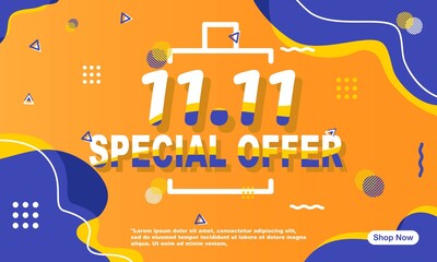 promotion vector illustration, social media post template colorfull background. good for card, web, online shop, business, banner, etc.