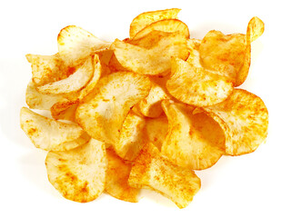Manioc Chips on white Background - Isolated