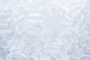 Ice cubes close-up background