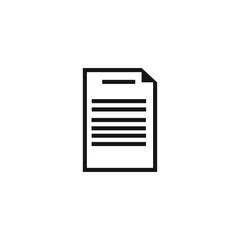 Icon vector graphic of letter, paper, good for template web etc