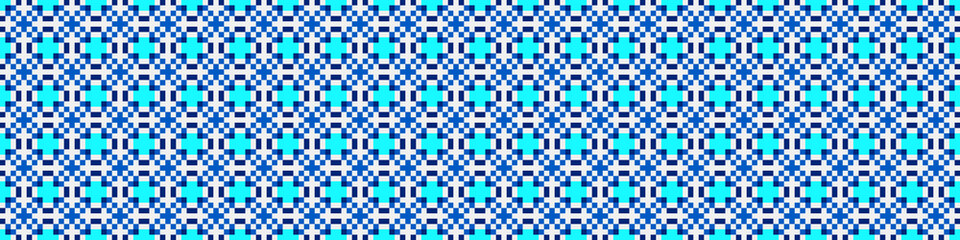 Fototapeta premium Abstract Cross Pattern Dots Logo generative computational art illustration