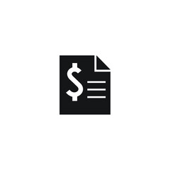 Icon vector graphic of letter, paper, good for template web etc