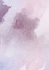 Watercolor painted background. Abstract Illustration wallpaper. Brush stroked painting. 2D Illustration.