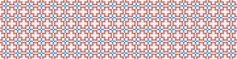 Fototapeta premium Abstract Cross Pattern Dots Logo generative computational art illustration