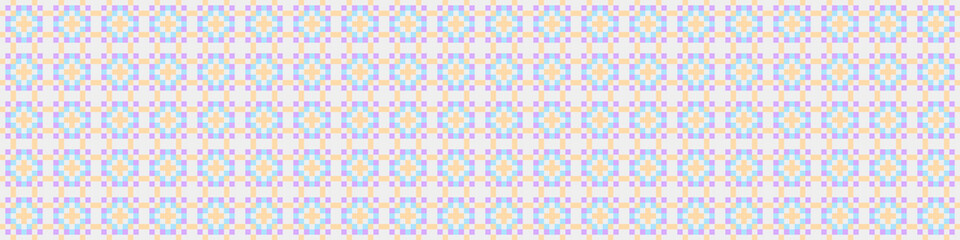 Fototapeta premium Abstract Cross Pattern Dots Logo generative computational art illustration