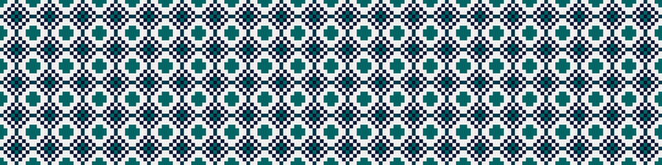 Abstract Cross Pattern Dots Logo generative computational art illustration