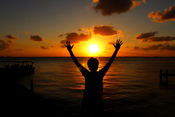 Atardecer en isla mujeres