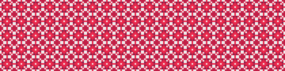 Fototapeta premium Abstract Cross Pattern Dots Logo generative computational art illustration