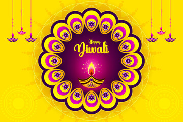 Happy Diwali festival, background, vector illustration, sale banner