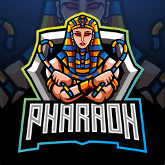 Fototapeta na wymiar Pharaoh mascot. esport logo design