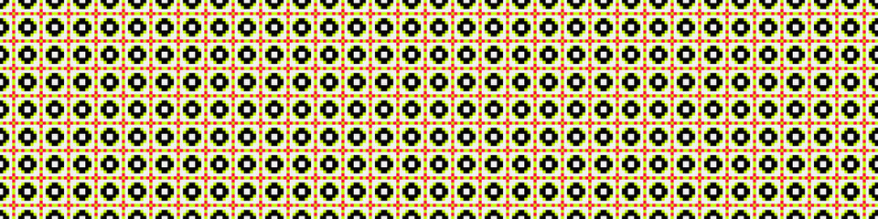 Fototapeta premium Abstract Cross Pattern Dots Logo generative computational art illustration