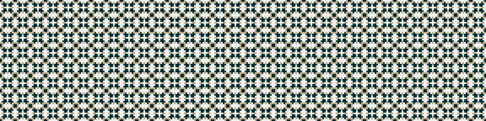 Fototapeta premium Abstract Cross Pattern Dots Logo generative computational art illustration