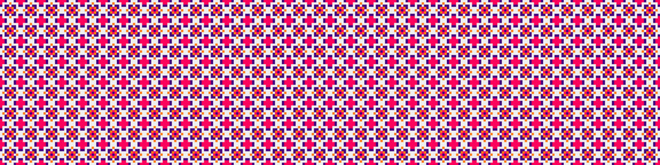 Fototapeta premium Abstract Cross Pattern Dots Logo generative computational art illustration