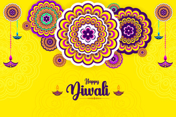 Happy Diwali festival, background, vector illustration, sale banner