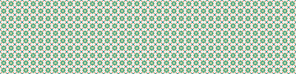 Fototapeta premium Abstract Cross Pattern Dots Logo generative computational art illustration