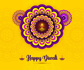 Happy Diwali festival, background, vector illustration, sale banner