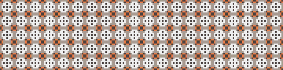 Abstract Cross Pattern Dots Logo generative computational art illustration