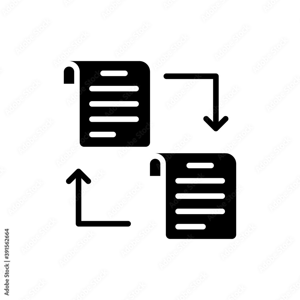 Poster ledger vector style solid icon. business and finance eps 10 file
