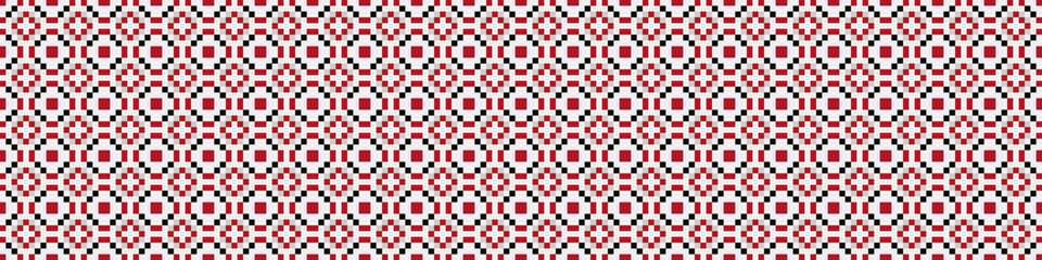 Fototapeta premium Abstract Cross Pattern Dots Logo generative computational art illustration