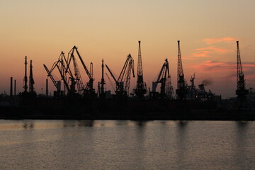 Obraz premium Repair dock at the coast of Black Sea