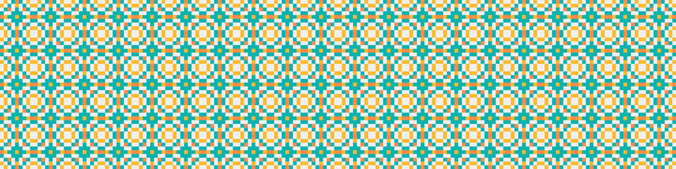 Abstract Cross Pattern Dots Logo generative computational art illustration