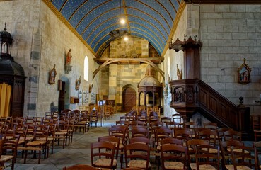 Eglise Saint-Sauveur, Le Faou, Finistère, Bretagne, France