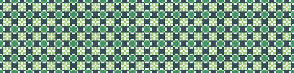 Fototapeta premium Abstract Cross Pattern Dots Logo generative computational art illustration