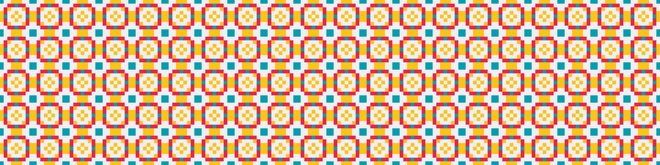 Fototapeta premium Abstract Cross Pattern Dots Logo generative computational art illustration