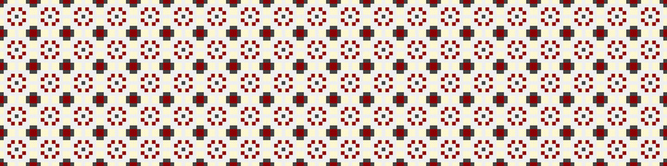 Fototapeta premium Abstract Cross Pattern Dots Logo generative computational art illustration