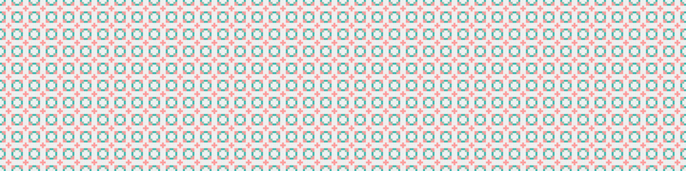 Fototapeta premium Abstract Cross Pattern Dots Logo generative computational art illustration