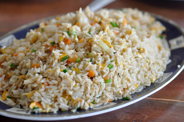 stir fried rice or fried rice with egg