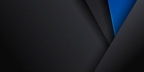 Black and blue abstract contrast background. Vector illustration design for presentation, banner, cover, web, flyer, card, poster, wallpaper, texture, slide, magazine