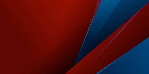 Red gradient blue box rectangle traingle abstract background vector presentation design