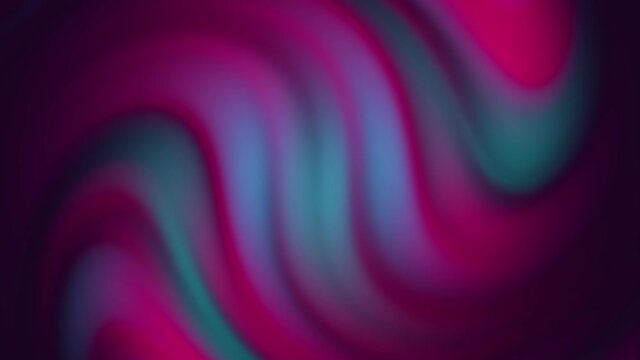 Smooth blue and purple gradient background texture. Abstract looped 4k animated wavy shapes on liquid surface. Motion and backdrop design concept. Moving dynamic 3D template for promotional video