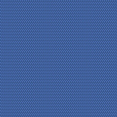 Fototapeta na wymiar Winter seamless knitted pattern of blue color