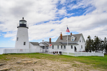 Fototapeta na wymiar Pemaquid Point Lighthouse