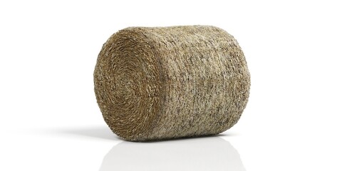 3d illustration of a hay bale © abdulkadir
