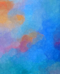 Watercolor painted background. Abstract Illustration wallpaper. Brush stroked painting. 2D Illustration.